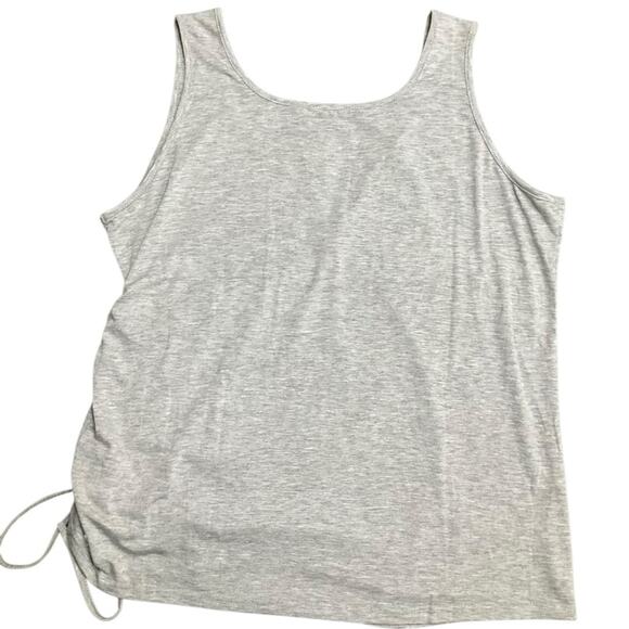 Unbranded Women's Gray Sleeveless Side Cinched Tank Top Size XL EUC - Picture 4 of 7